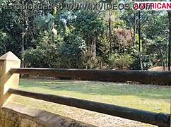 18yo virgin calls friend to pop cherry in the woods, huge cock awaits