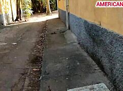 18yo virgin calls friend to pop cherry in the woods, huge cock awaits