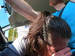 lucky uber driver, wife gulps down your thick jizz load right?