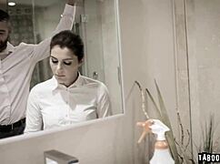 Valentina Nappi gags hard on huge cock during brutal face fucking domination session