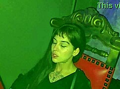 FOOT FETISHIST POUNDS BABE'S SOLES AT SWING CLUB REAL ACTION!