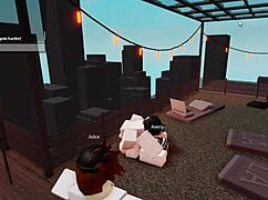 roblox roleplay turns into cute whore deepthroating monster cock