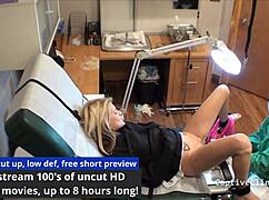 Lesbian torment! Hope Harper Spreads in Latex Gloves at Clinic