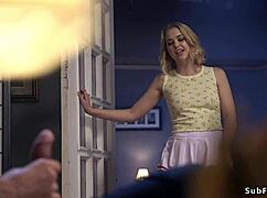 Groom Roughly Fucks Bound Fiance And Her Tied Slave Hardcore BDSM