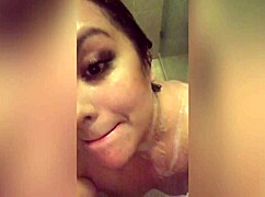BBW Latina Miss Madii Feels Steamy Wet Shower Bliss