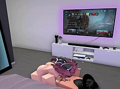 roblox quickie blowjob leaves mouth full of cum
