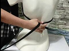 tutorial on tying peruvian bdsm boobs tight