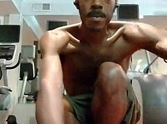 cute brunette roommate poles dances sexy in dorm showing off athletic body