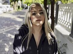 hey, she flashes her curves and more right on the street during our first date ever