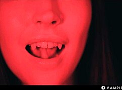 tattooed domme makes redhead her vampire slave 😈 mind control lez fuck!!