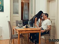 Daddy4K: Teen Son's Girlfriend Cheats with Old Father-in-Law's Cock Next Room Hardcore Pussy Pounding