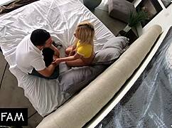 Does Stepbro Catch Kenzie's Wet Pussy Squirting Shower Seizure?