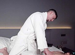 Massage therapist clea gaultier rides client cock post rubdown.