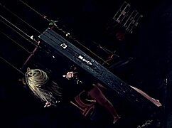 Milf Demi Blue whipped slapped until crying in garage punishment