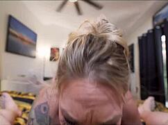 wrestling stepmom charley hart turns into curvy milf cowgirl creampie riding young cock after dirty talk