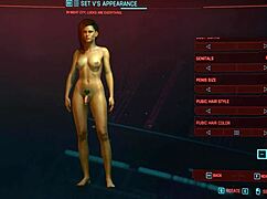 cyberpunk 2077 female character packs a penis shemale style