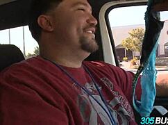 I'm nailing my wife's friend again bus public blowjob humiliation cum!