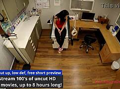 Lenna Lux spreads wide for speculum exam on hidden hospital cam
