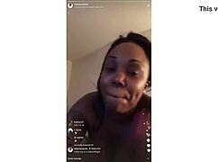 What hides behind instagram girl 33's big ebony ass and tits?