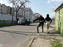 slutty suspect sladyen skaya bends for dp ass pounding at police station