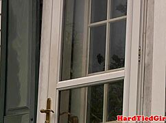 Bound Submissive Takes Brutal Outdoor Whipping and Spanking in BDSM