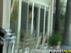 imagine spying this tattoo slut getting fucked hard outdoors like a public whore