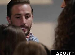 Therapist Dominates Horny Addicts in Wild Reverse Gangbang Orgy Frenzy