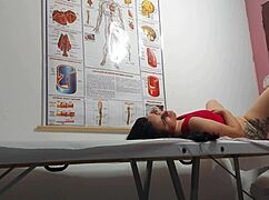 ginecologista fingers tight asshole then bareback fucks swollen pussy patient raw