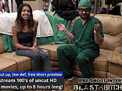 aria nicole spreads wide as her pussy gets shocked and blasted full of hot cum