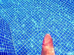 imagine her thick latina ass shaking wildly as stranger's huge cock stretches tight pussy poolside