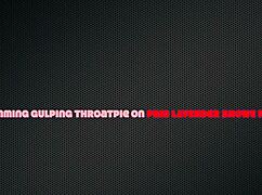 Brunette Cheerleader Rims Asshole With Blue Lipstick Sloppy!