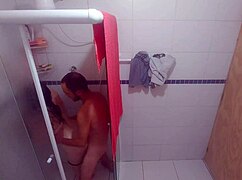 husband rams stepdaughter's big ass in bathroom