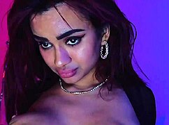 Numi Zarah's exotic tits and juicy ass make perfect interracial pounding