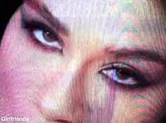 brunette goth delilah dagger in fishnets gets rough doggystyle pounding ending in hot facial cumshot