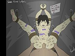 Why Does This Bound Cheater Fantasy Involve Cartoon Feet and Bondage Teasing?