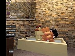 roblox bunny gets hardcore ass and tits fucked raw