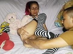brazilian milf squirts as i fist her wet pussy deep in homemade femdom play