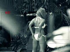 Aubrey Adams Rubs Pussy Then Takes Big Cock Outdoors In Heels