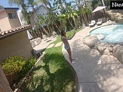 whoops aften opal caught masturbating on cam as nanny