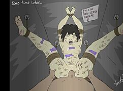 Why Does This Bound Cheater Fantasy Involve Cartoon Feet and Bondage Teasing?