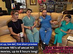 What happens backstage when Channy Crossfire strips in heels for hairy anal fingering?