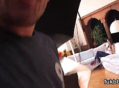 Kinky honey stretches her tight slit wide with dildo before taking hardcore anal fucking