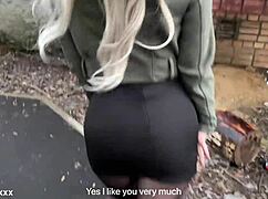 Wanna fuck her tight shaved pussy? Lick it first!