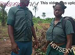 that sexy nasty bitch needs cash so bad she fucks her classmate doggystyle in the bush