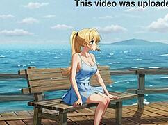 What If Blonde Hentai Slut Flashes Ass Tits at Public Pier Then Masturbates Loudly?