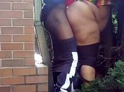 fucking that thick pastor's wife outside church makes her moan wet