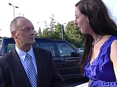 oh god, this british milf's panties get fingered so good by him