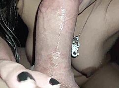 Why do I love swallowing cum from this fat latina's monster cock so much?