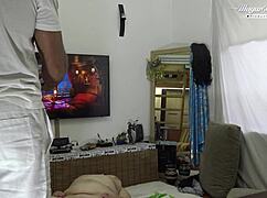 Damn, behind scenes redhead bbw masseuse with huge natural tits gets her big pussy fucked doggystyle