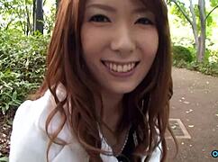 POV Teasing Your Pantyhose Asian Girlfriend with Puffy Nipples in the Car